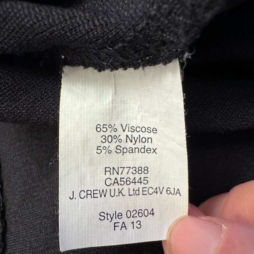 J. Crew Factory Ponte Dress in Velvet Dot - Picture 5 of 5